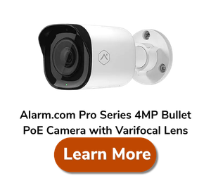 Alarm.com Pro Series 4MP Bullet PoE Camera with Varifocal Lens